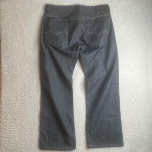 Levis 569 Loose Straight Jeans Mens 34x30 Dark Indigo Blue Denim 100% Cotton